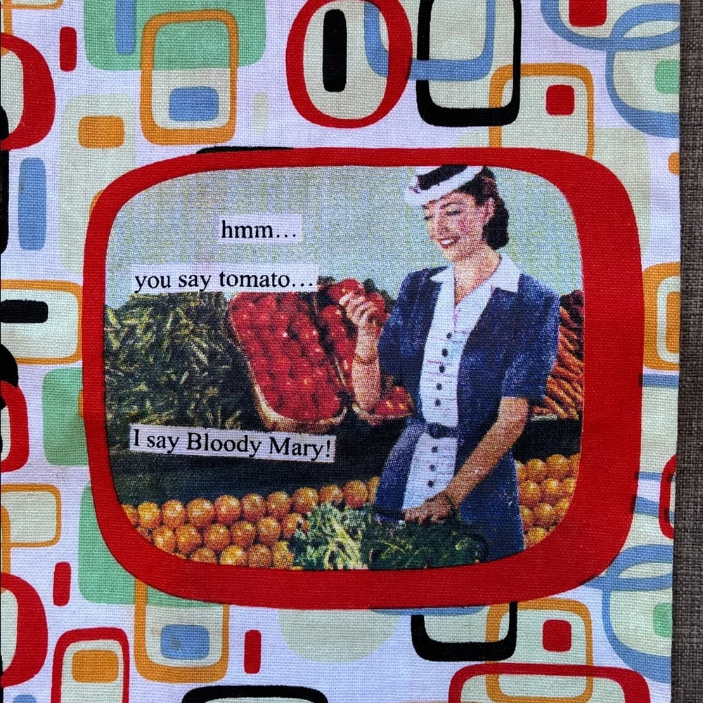 Anne Taintor Vintage Revisited Tea Towel Novelty Bloody Mary Gift